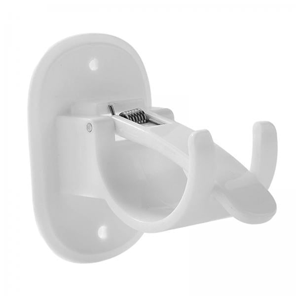 4xCurtain Rod Hooks No Drill Curtain Rod Brackets for Hotel Kitchen Livingroom White