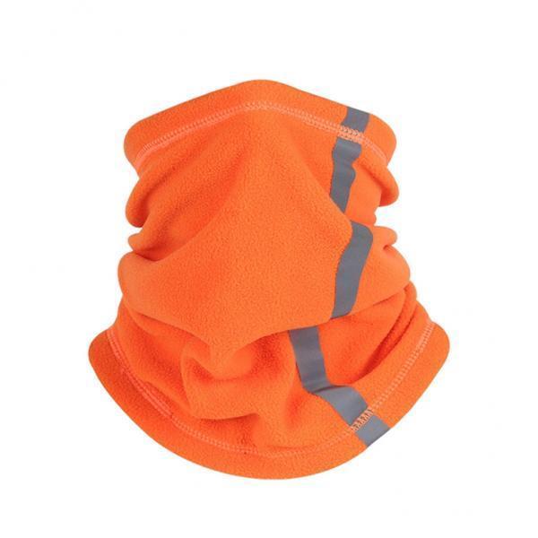 2xFace Mask Neck Gaiter Breathable Windproof Fishing Scarf  Orange