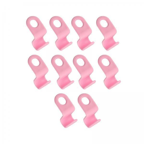 4x10x Heavy Duty Closet Cabinet Space Savers Hangers for Pants Caps Coats Pink
