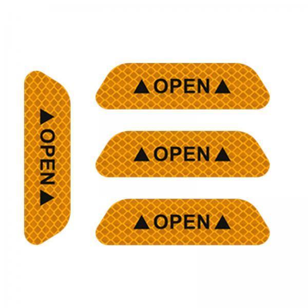 4x4x Reflective Tape Strong Adhesion for Vehicles Motorcycle Automotive Yellow