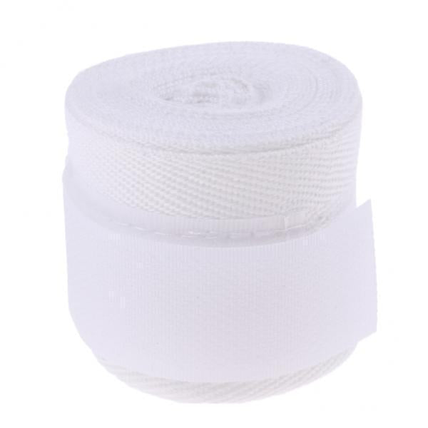 2xCotton Boxing Hand Strap Taekwondo Bandage Outdoor Sports Hand Gloves White