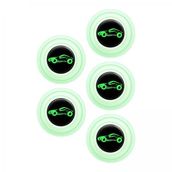 4xCar Door Absorber Cushion Gasket Decorative Buffer Bumper Cushion 5xLuminous with Sign