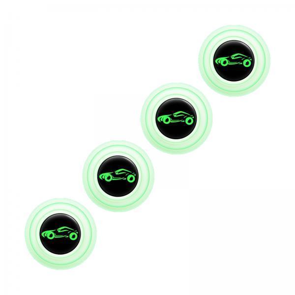 3xCar Door Absorber Cushion Gasket Decorative Buffer Bumper Cushion 4xLuminous with Sign