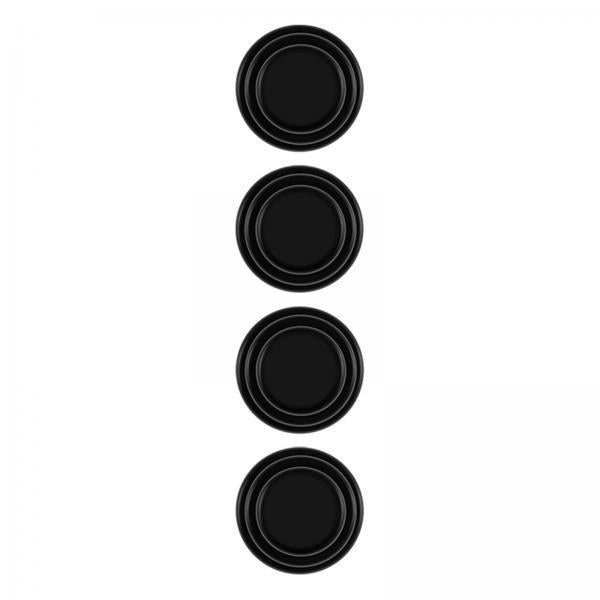 4xCar Door Absorber Cushion Gasket Decorative Buffer Bumper Cushion 4x Black no Sign