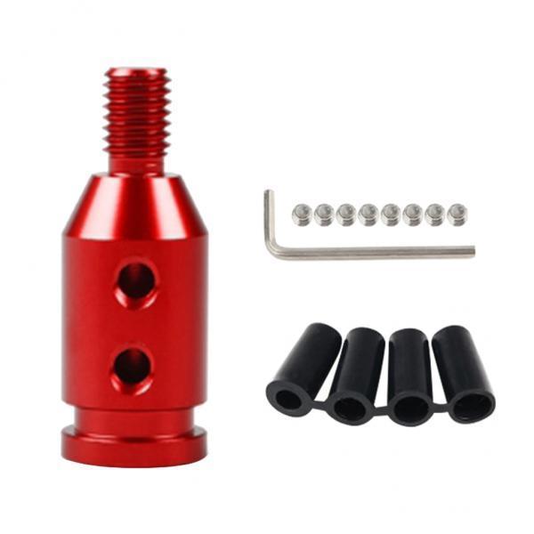 2xAluminum Shift Knob Adapter for BMW/Mini Non Threaded Shifters 10x1.5mm Red