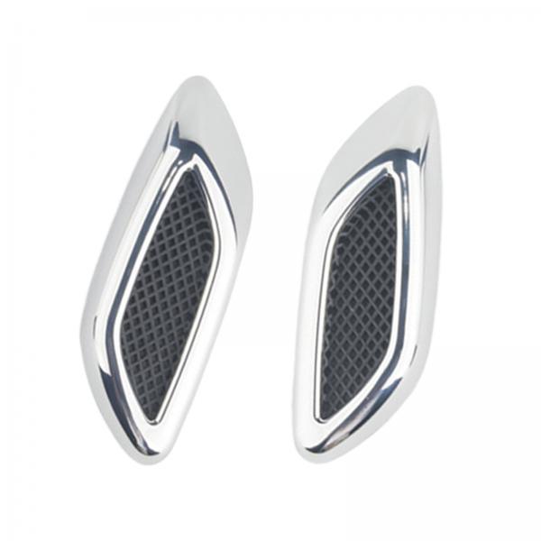 4xAir Outlet Fender Accessories Decorative Decoration  Silver 2pcs