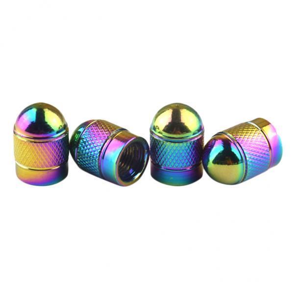 4x 4pcs Metal Schrader Tire Valve Caps Bike Motorcycle Dust Cover Bullet