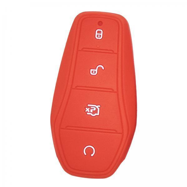 4xCar Entry Remote Control Key Fob Cover Case Protector for Byd Atto 3 Red