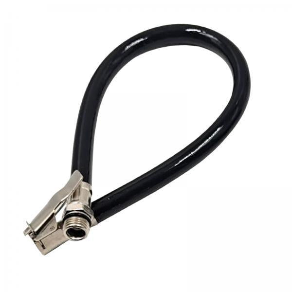 2xTire Inflator Extension Tube Replace for Air Compressor Pump Attachment Black