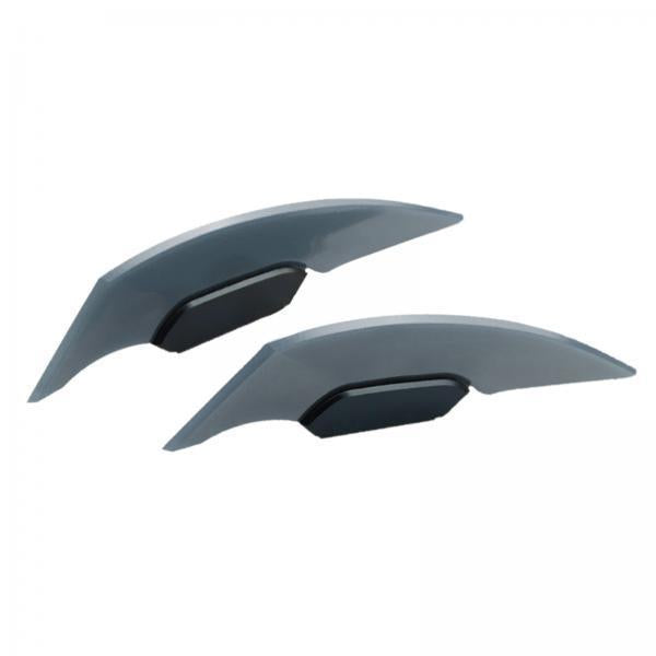 3xMotorcycle Winglet Aerodynamic Spoiler Wing Fit for Electric Motorcycles Gray