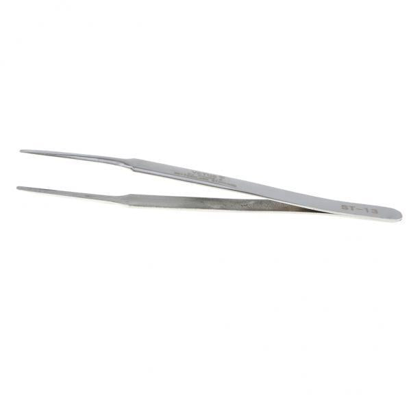 4xPrecision Stainless Steel Tweezers for Phone Repair Tool Narrow Round Head