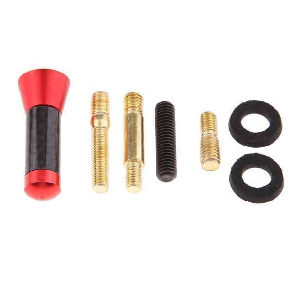 3xCar Radio Stubby Signal Antenna Aerial Roof AM FM Booster Mast Red