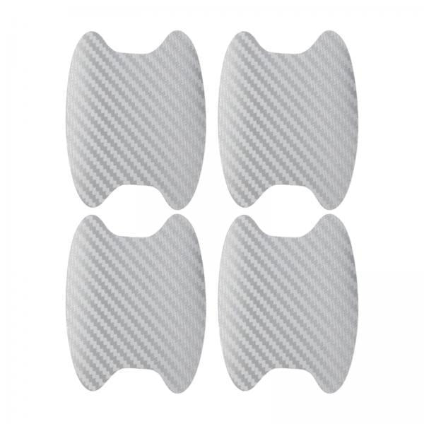 3x4x Car Door Handle Sticker Anti Scratches Universal for Truck SUV Argent