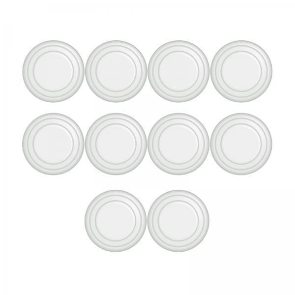 4x10Pcs Car Door Anti Collision Gasket Universal Decorative for Truck White luminous