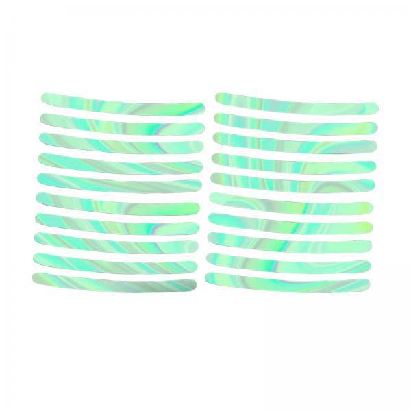 3x20Pcs Car Wheel Hub Reflective Stickers for Bicycle Night Driving