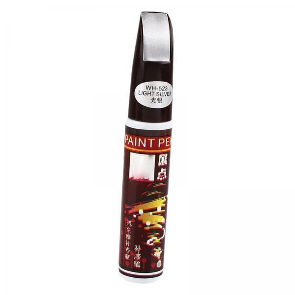 2xTouch up Auto Paint 2 in 1 Touch up Paint Pen Accessories Car Scratch Repair Light argent