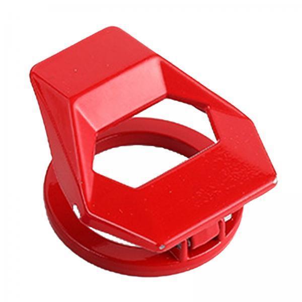 4xAutomobile Car Ignition Switch Protective Cover Smooth Red