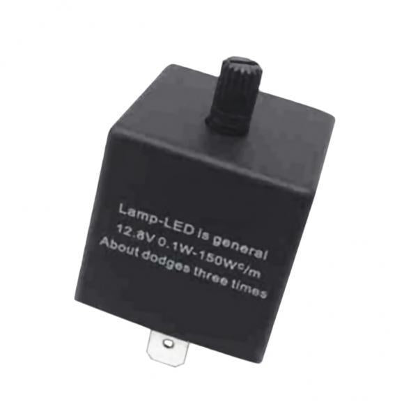 2xCF13 3Pin Car Autos Adjustable Flasher Relay Fix LED Light Turn Signal Flash