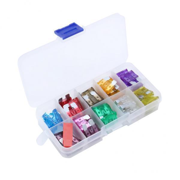 4x50 Pieces Car Motorcycle Truck ATO ATC Blade Fuses Kit With Puller
