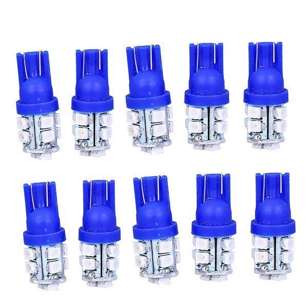 3x10 Pieces T10-3528-10SMD Ice Blue LED Wedge License Plate Light Bulbs