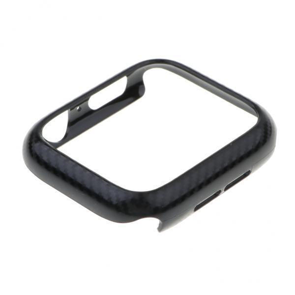 4xThin Carbon Fiber Lines PC Case for Apple Watch iWatch 4 40/44mm Black 40mm