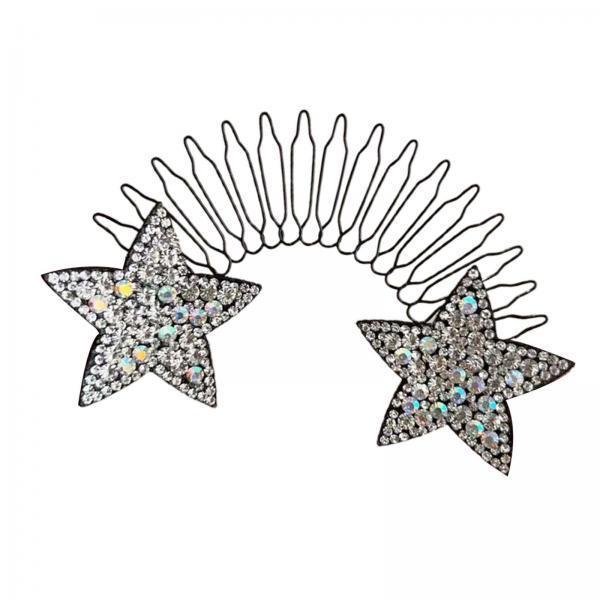 4xHair Clip Comb Hairpins for Girl Durable Hair Styling Tool for Long Hair Silver