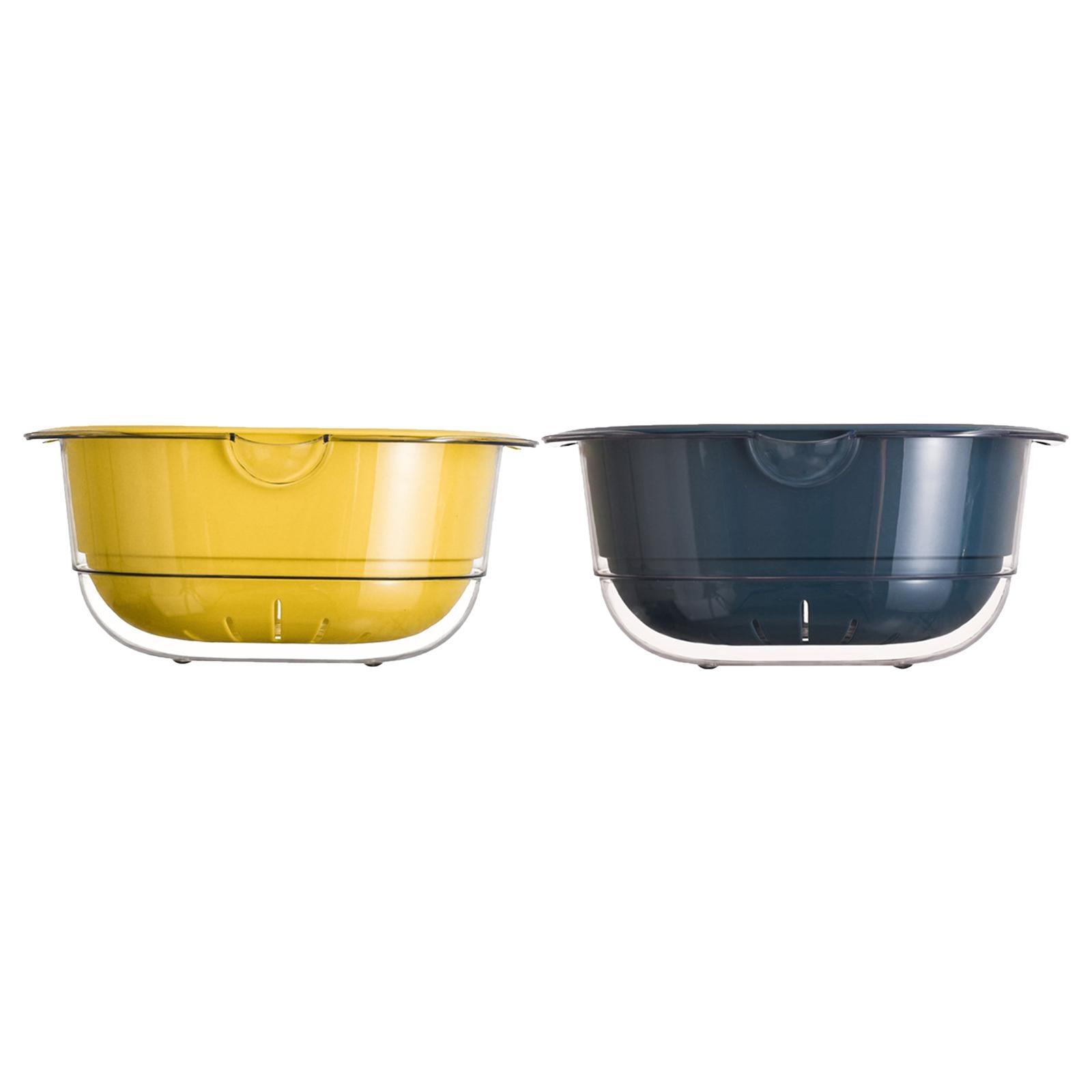 Fruit Draining Basket Fruit Cleaner Bowl for Kitchen Fruits and Vegetable