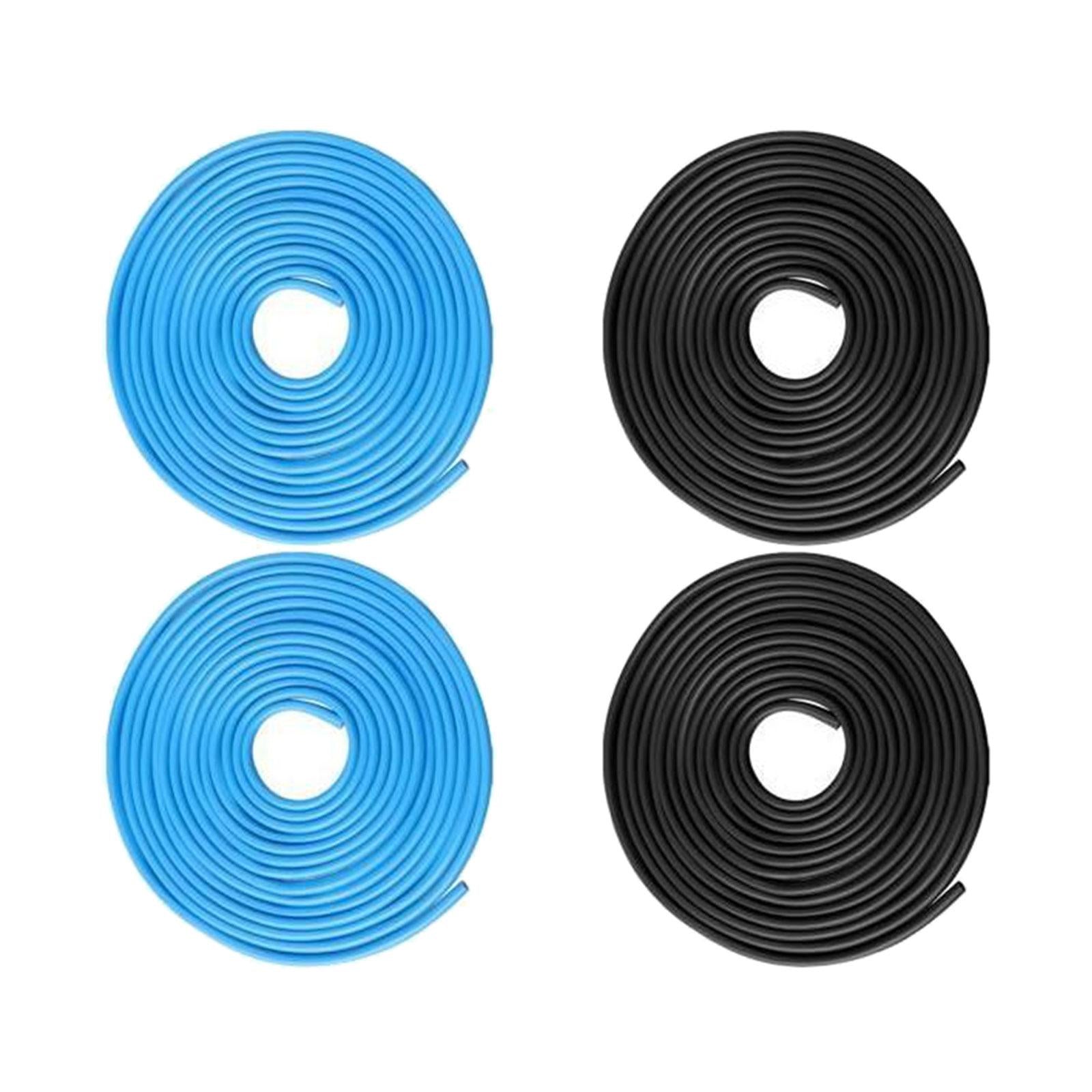 4x Car Door Edge Guards 10M Door Edge Protectors for Most Car Blue andBlack