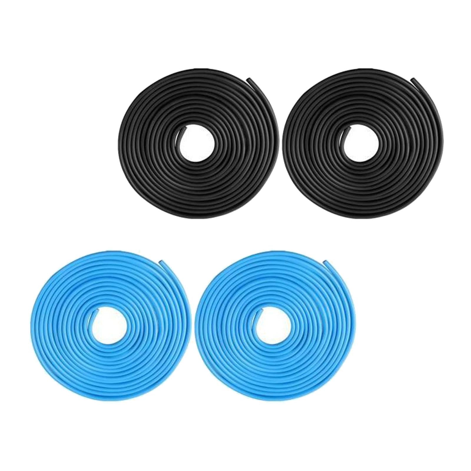 4x Car Door Edge Guards 10M Door Edge Protectors for Most Car Blue andBlack