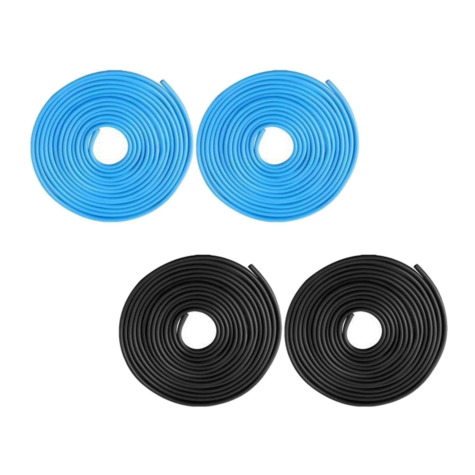 4x Car Door Edge Guards 10M Door Edge Protectors for Most Car Blue andBlack