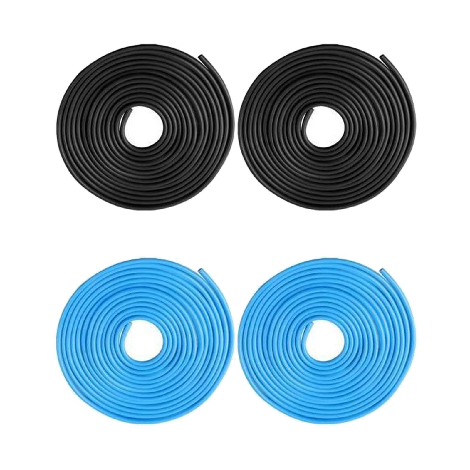 4x Car Door Edge Guards 10M Door Edge Protectors for Most Car Blue andBlack