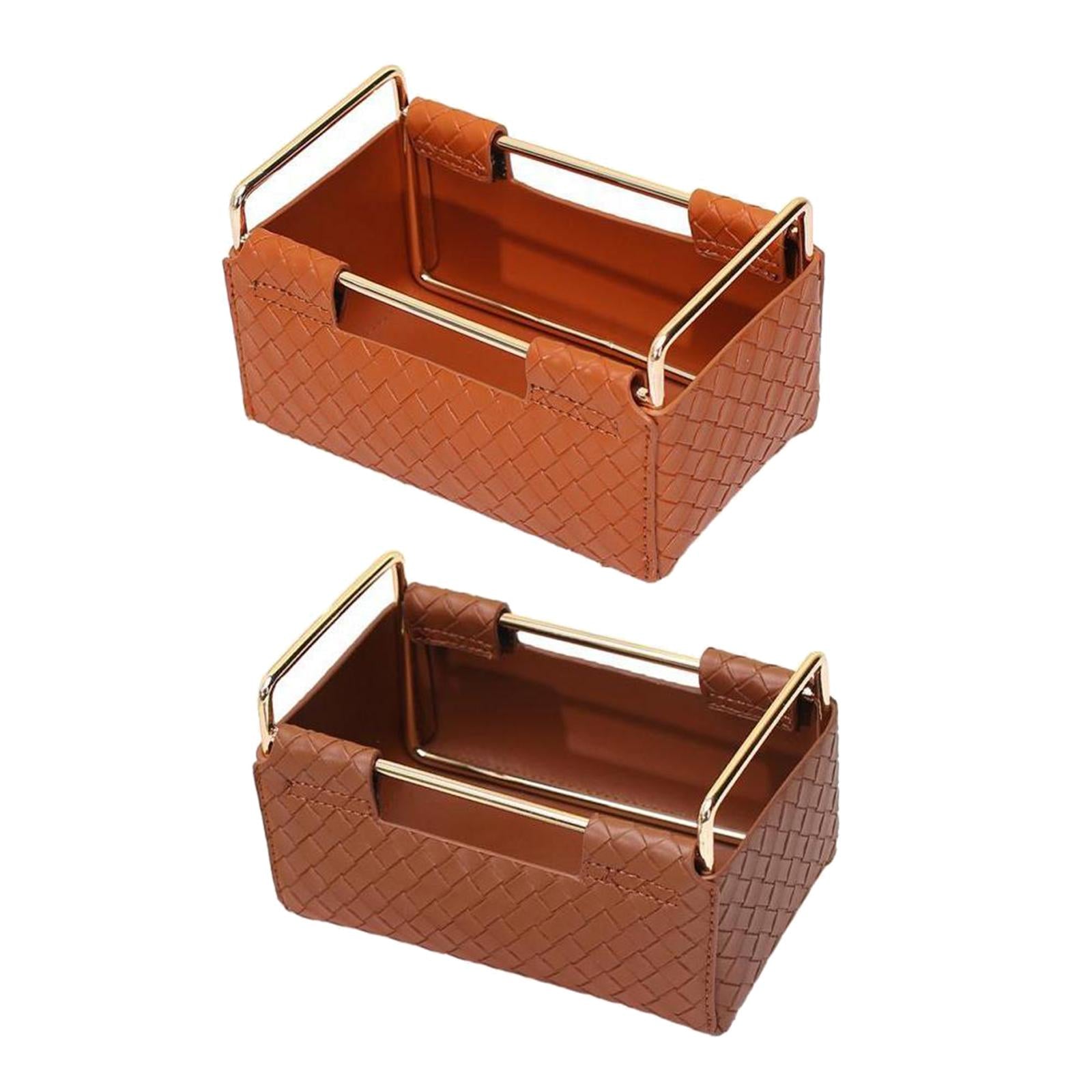 2pcs Storage Baskets Multipurpose Snack Organizer for Living Room 