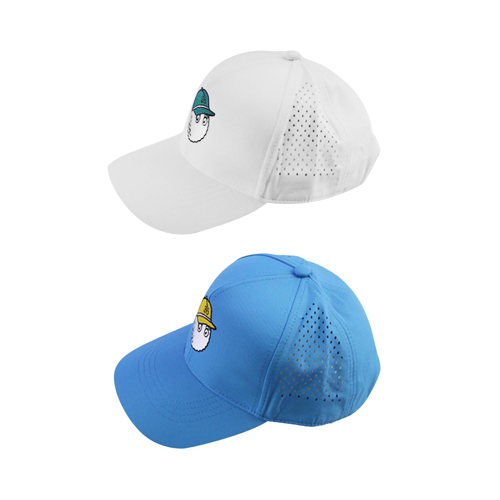 2pcs Golf Cap Sporting Equipment Burning Hole Hat for Walking Sports Women