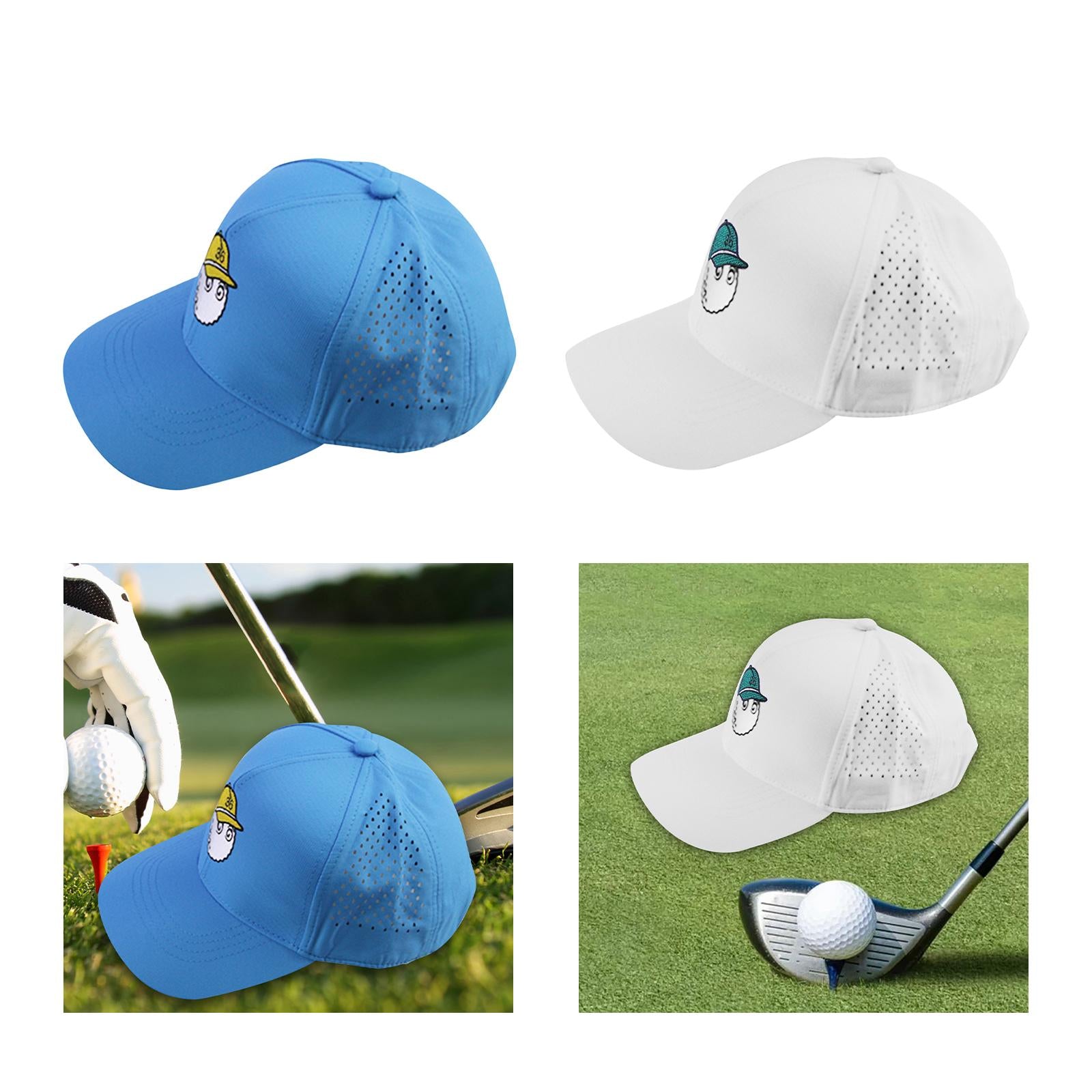 2pcs Golf Cap Sporting Equipment Burning Hole Hat for Walking Sports Women
