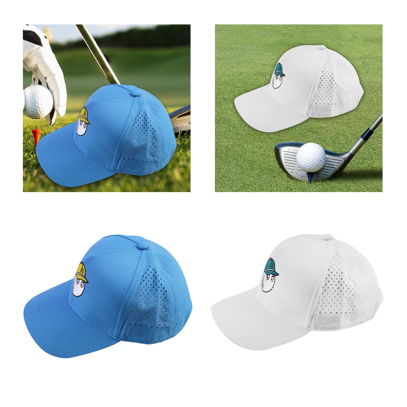 2pcs Golf Cap Sporting Equipment Burning Hole Hat for Walking Sports Women