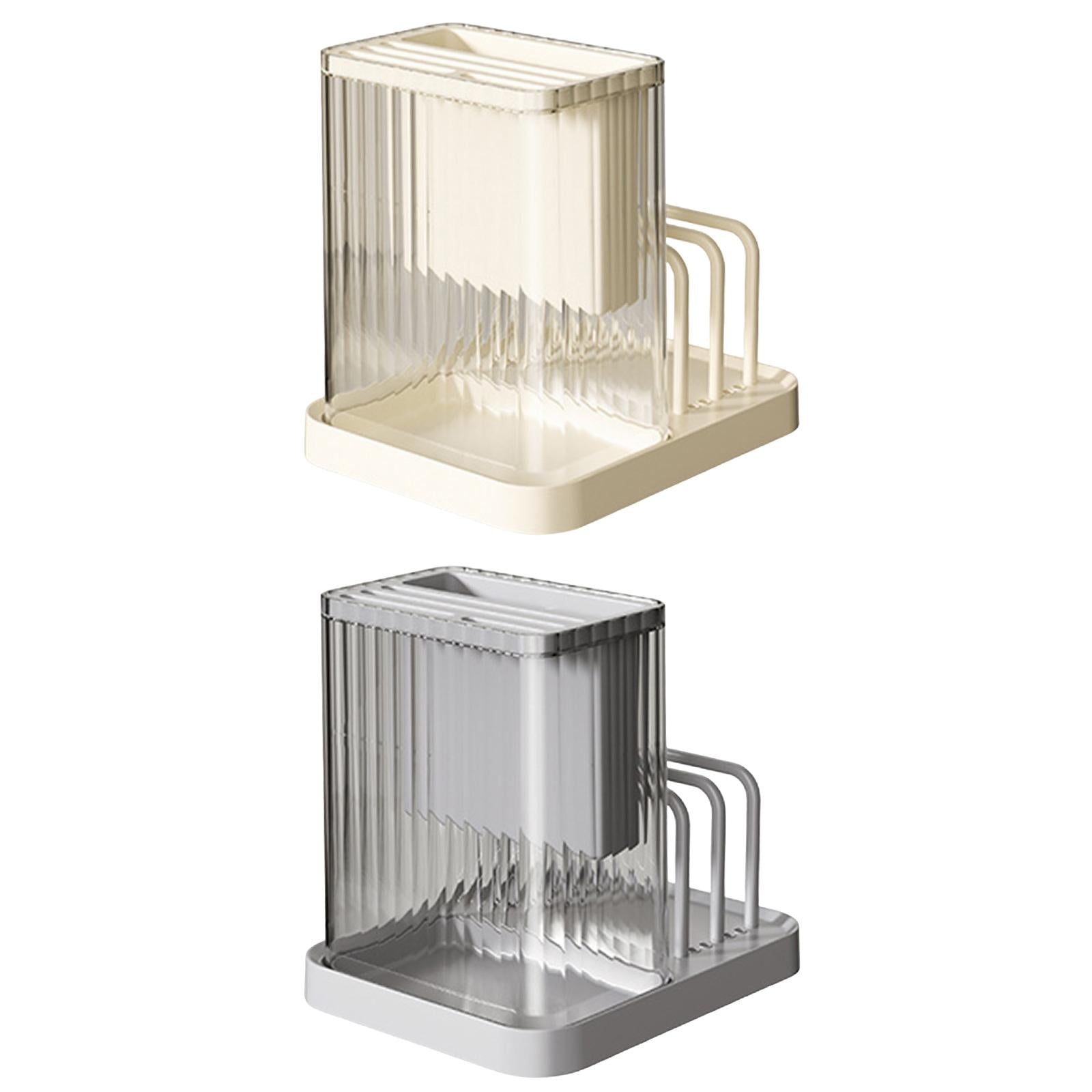 2xPot Lids Organizer,Multipurpose Knives Drying Rack for Cabinet and Kitchen