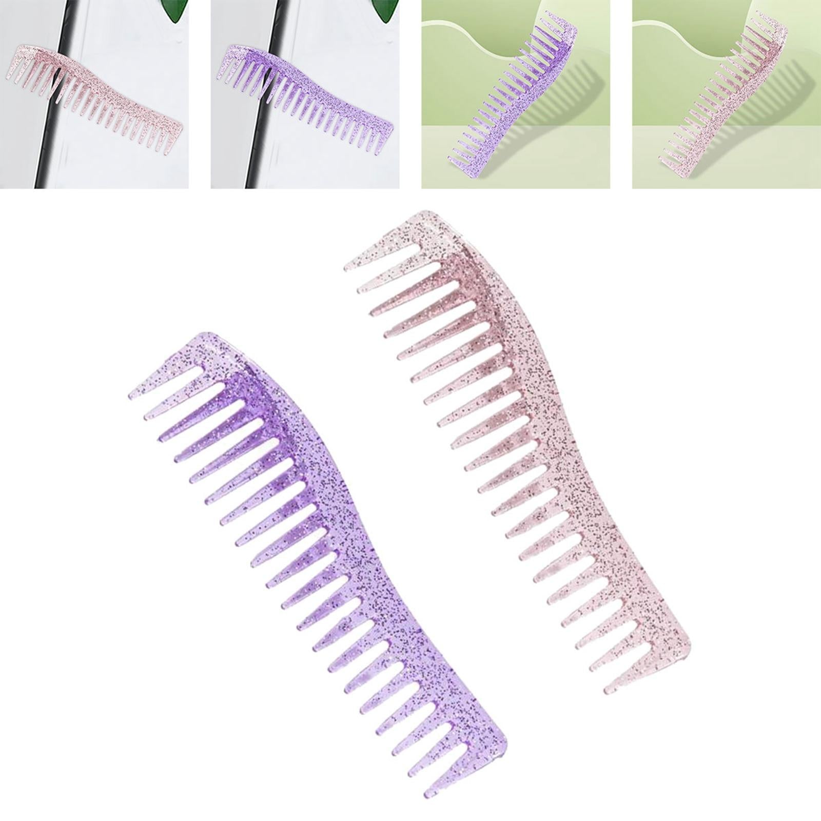 2x Wide Tooth Hair Comb,Large Hair Detangling Comb for Combing Hairstyling