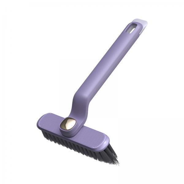 2x360 Degree Rotating Crevice Brush Gaps Cleaning Brush for Desk Bathroom Home Purple