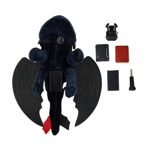 3xElectric Car Decoration Funny Helmet Accessory Professional Plush Decoration 20cm Helmet Quick Release