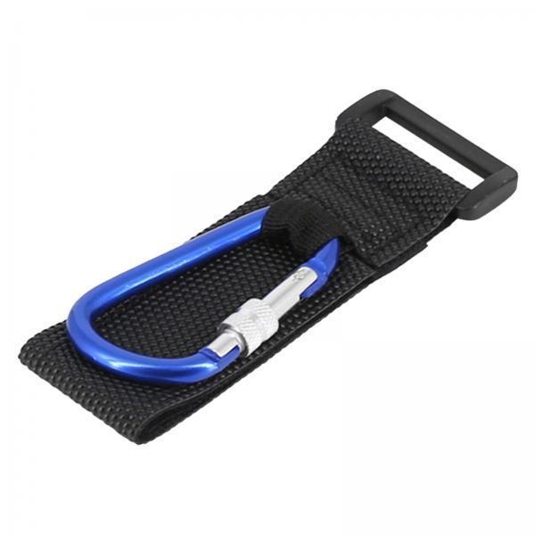 5xMultifunctional Loop Tie Down Straps with Carabiner Bike Handlebar Workout Blue