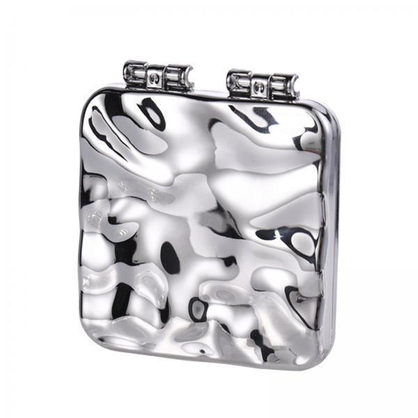 6xCompact Mirror Double Sided Small Vanity Mirror for Shopping Daily Work Silver