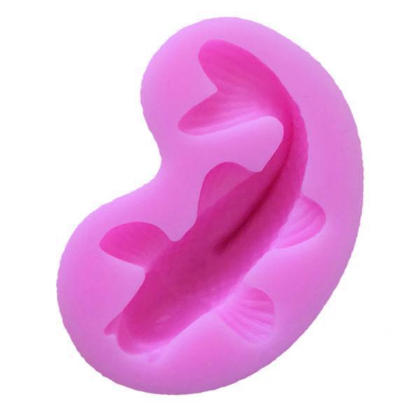 5x3D Carp Fish Silicone Cake Mold Fondant Mould Decorating Ice Baking Tool DIY