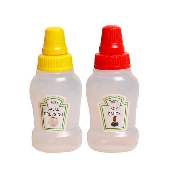 5xMini Tomato Ketchup Bottle Containers Bottle for Kitchen BBQ Outdoor soy and salad