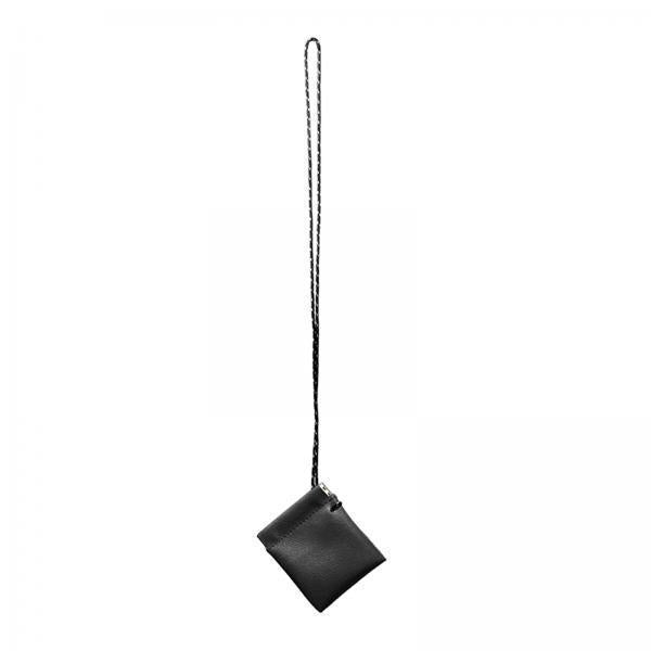 5xHanging Neck Pouch Pendant Earphone Carrying Case for Outdoor Hunting Travel Black