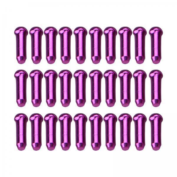 6x30x Bike Cable End Caps Bike Cable Caps for Cycling Mountain Road Bike Purple