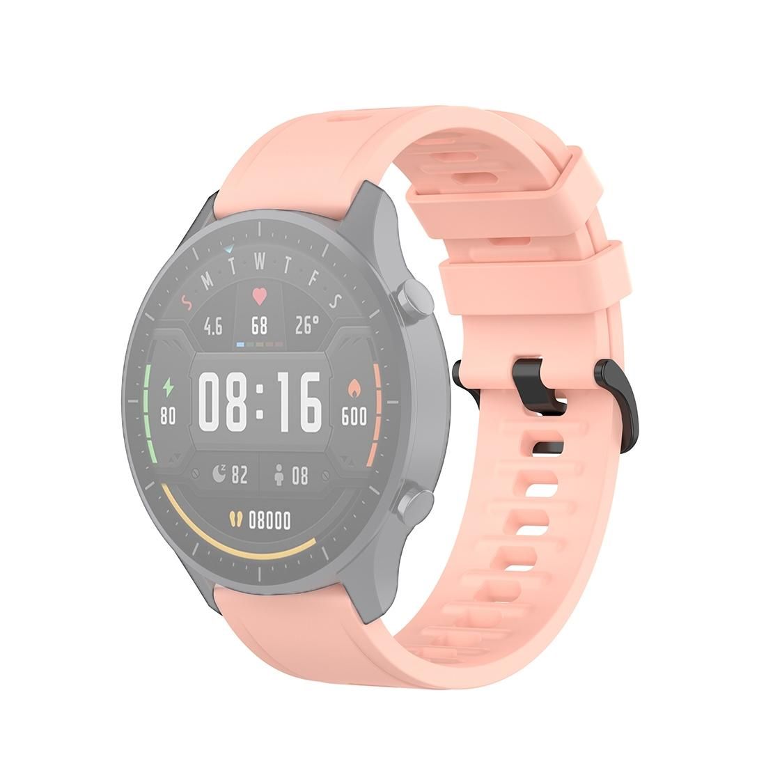 For Xiaomi Watch Color 22mm Quick Release Clasp Silicone Wrist Strap Watchband (Light Pink)