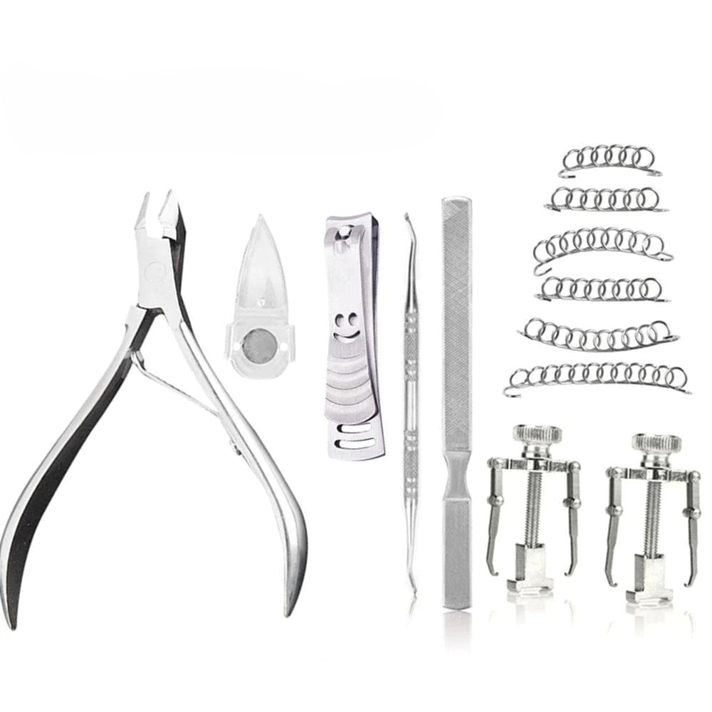 Stainless Steel Toenail Correction Tool Set Ingrown Toenail - 13