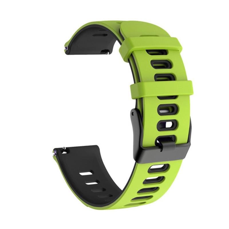 22mm For Huawei Watch GT2e 46mm Silicone Wrist Strap (Green+Black)