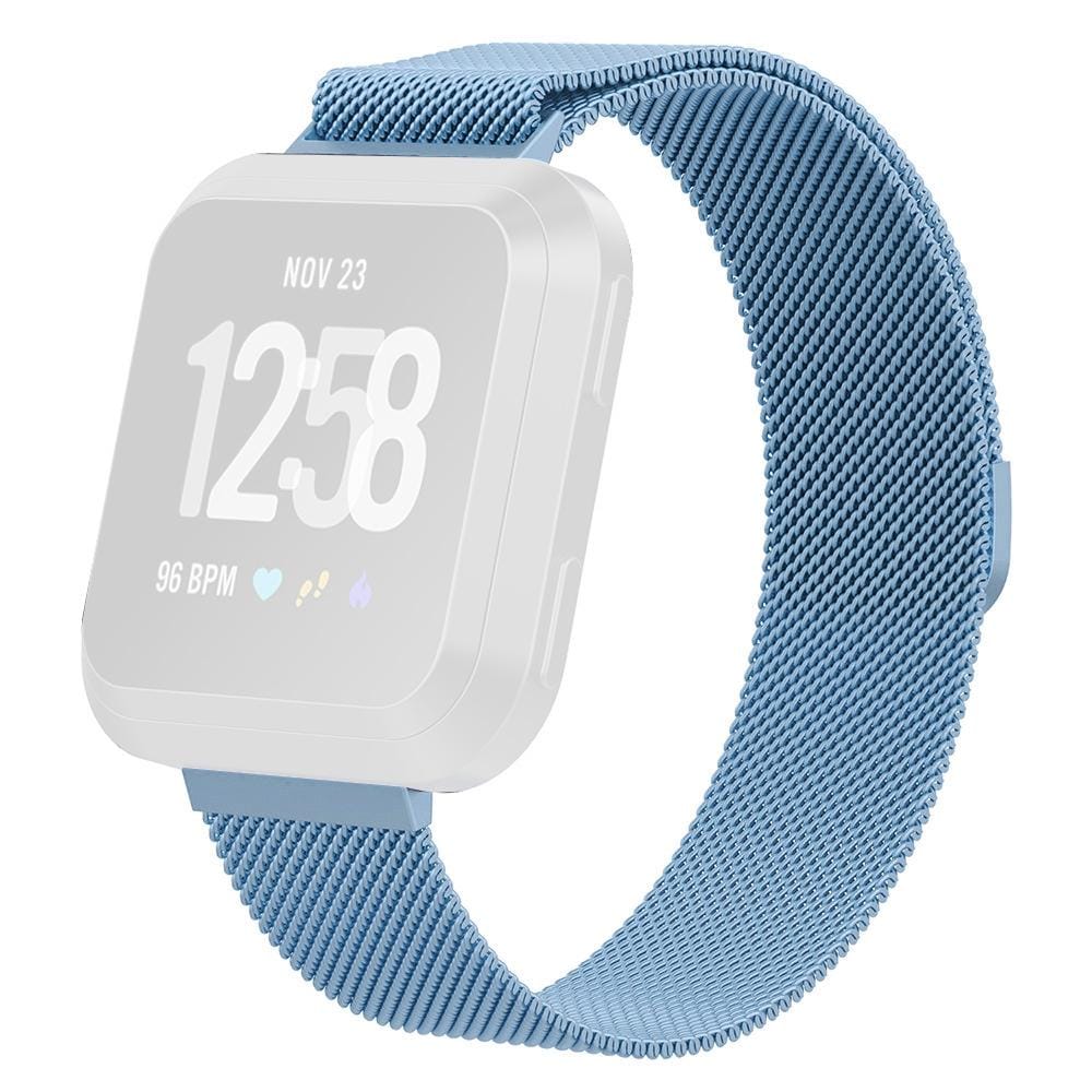 For Fitbit Versa 2 / Fitbit Versa / Fitbit Versa Lite Milanese Watch Strap, Small Size: 2.3x22.5cm (Ice Blue)