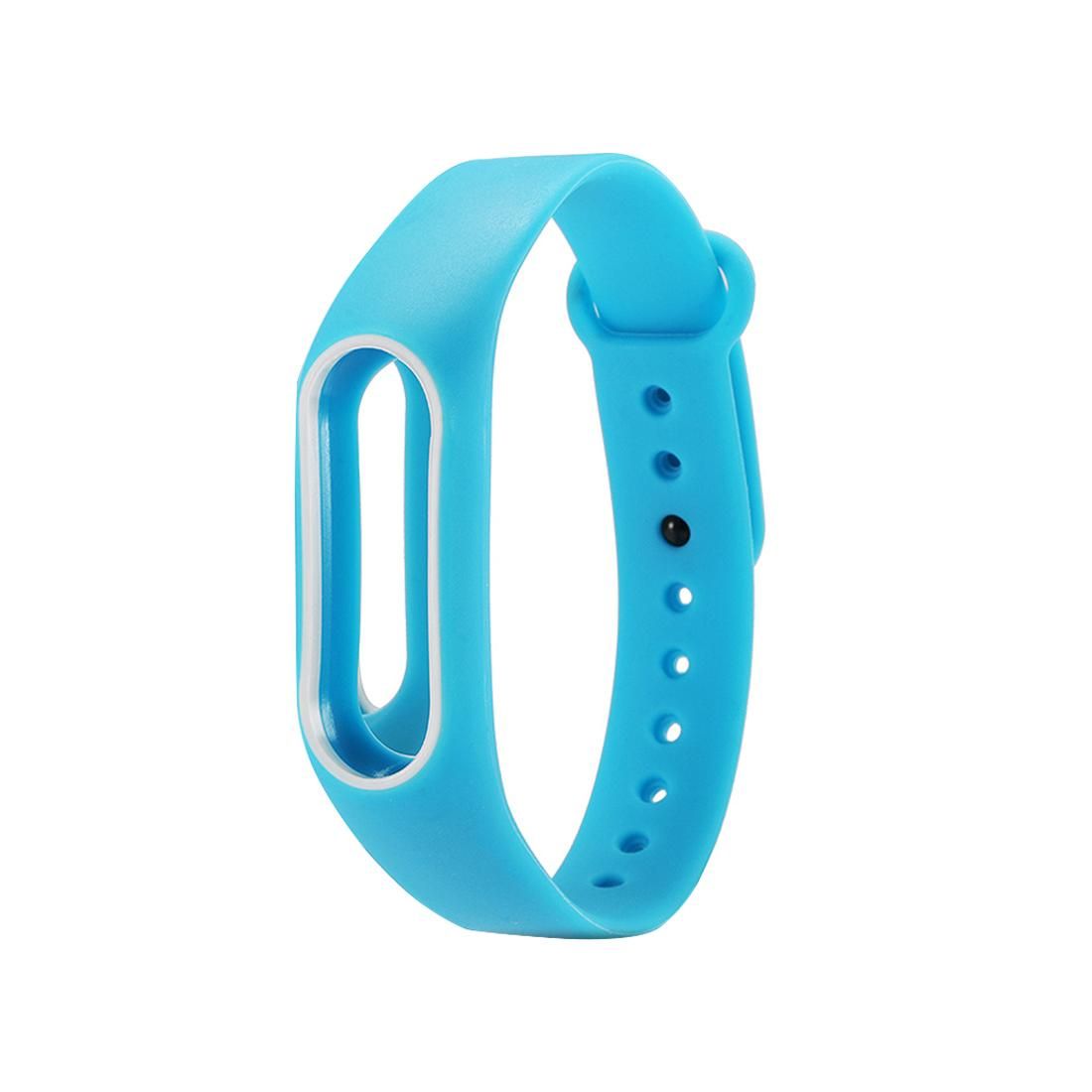 For Xiaomi Mi Band 2 Colorful Silicone Wrist Strap, Watch Band,Host not Included (Blue)